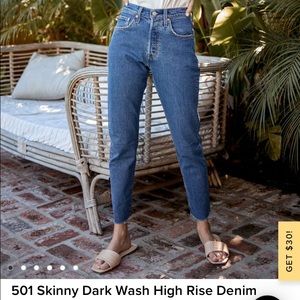Levis 501 High wasted Jean - size 25